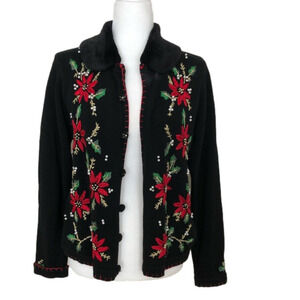 Victoria Jones Embellished Christmas Sweater